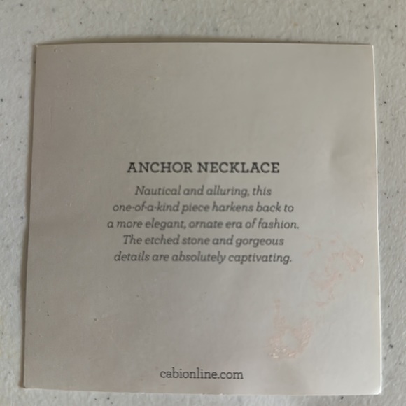❣️❣️Vintage Cabi Nautical Anchor gold tone necklace $79. - Picture 3 of 10